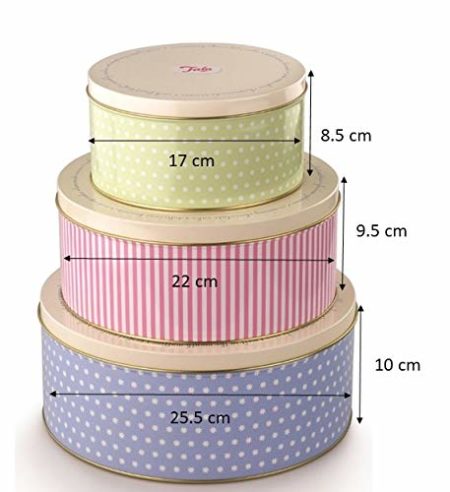 Tala 10B19530 Retro Design Round Cake Tins - 3 Pack - Image 2