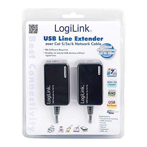 LogiLink UA0021D - USB 2.0 extender (extension via RJ45 cable) up to 50 m, black - Image 2