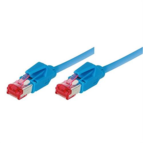 Tecline 71807B Category 6A Ethernet Patch Cable (S/FTP, PiMF, EIA/TIA, Class EA, 7.5 m) Blue