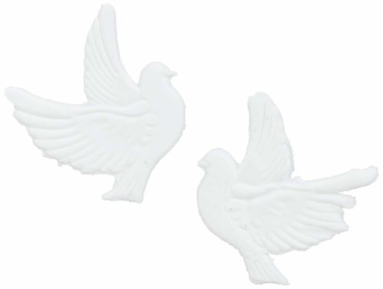 EFCO Wax Decoration Pair of Doves 30 mm - 1 pc, White