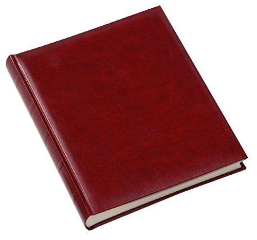 walther design Photo Album Red 30 x 37 cm Imitation Leather with Raised Frets, Classic FA-373-R