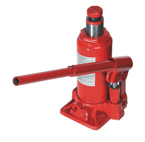 Brueder Mannesmann Tools M 007-T-GS8 Hydraulic Trolley Jack Maximum Load 8 Tonnes, Red, 8 Tonnen