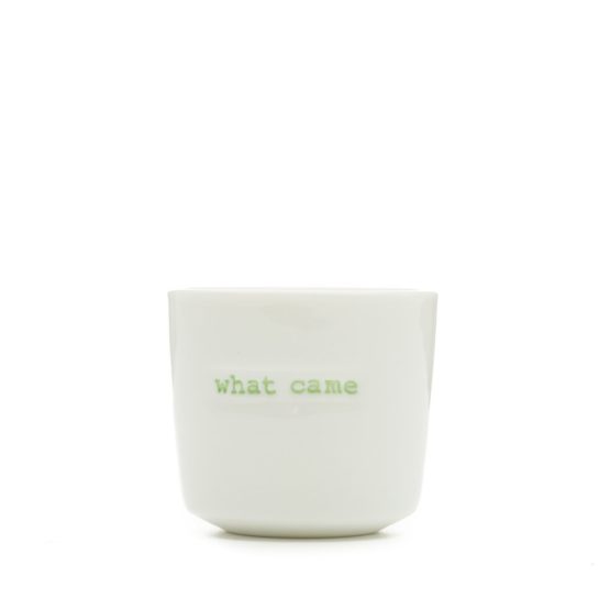 Keith Brymer Jones Word Range Cups Set of 4, What Came First The Chicken or The Egg - Image 2