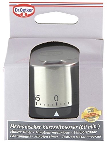Dr.Oetker "Profi Kitchen Timer, Stainless Steel, Silver, 6.5 cm, 6.5 x 5 x 5 cm - Image 2