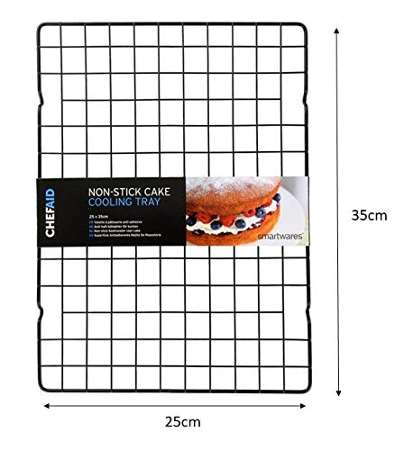 Chef Aid Non-Stick Cake Cooling Tray Measuring 25cm x 35cm, Perfect for Cooling Fresh Baked Cakes Cookies and savouries - Image 2
