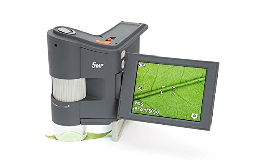 Celestron 44315 FlipView 5MP LCD Portable Microscope, 10x-120x Magnification, Grey, Multicolour - Image 3