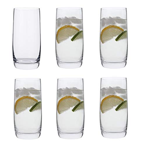 Dartington Crystal TU2670/8/6PK Crystal Highball Glasses, Set of 6 x