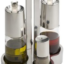 Braisogona Bella Oil and Vinegar Set, Silver, 30 x 30 x 30 cm