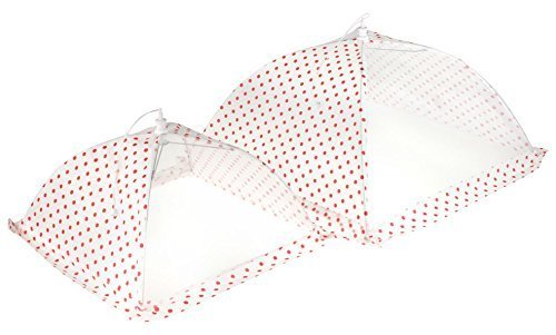 Tala Gingham Food Cover, 30.5cm Diameter, Red