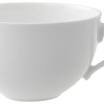 Villeroy & Boch New Cottage Basic Cappuccino Cup, 390 ml, Height: 7 cm, Premium Porcelain, White