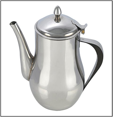 1.4 Litre Stainless Steel Tea Pot (48oz) - Polished, Drip-Free Spout, Dishwasher Safe, Hinged Lid - Perfect for Tea & Coffee, Serves 6 - Image 2