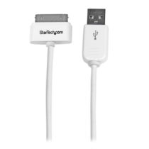 StarTech USB2ADC1M 1 m (3 ft) Apple 30-Pin Dock Connector to USB Cable for iPhone/iPod/iPad with Stepped Connector