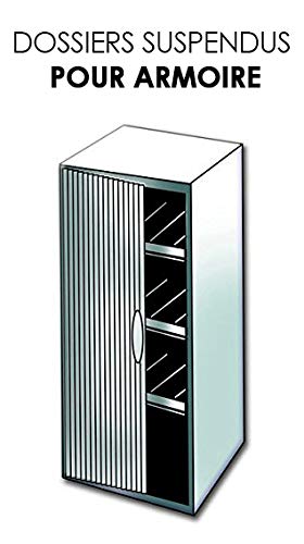 loblique Dossiers suspendus AZV Pour armoire, Fond 30 - Image 2