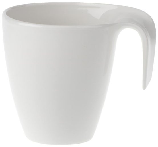 Villeroy & Boch Flow Coffee Mug, Premium Porcelain, 340 ml, White
