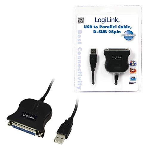 LogiLink UA-0054A USB to 25DB Adaptor Cable, Schwarz - Image 4