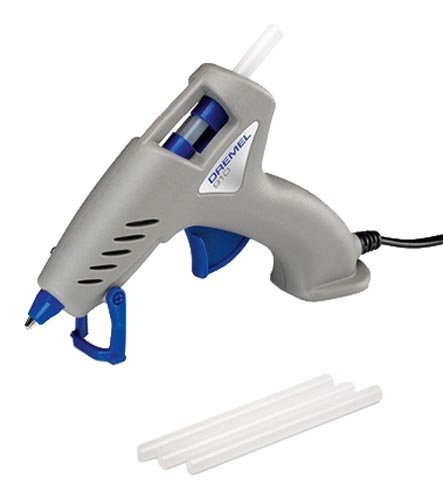Dremel 910 Hot Glue Gun 240 V with Precision Non-Drip Tip and 3 Multi-Purpose 7 mm Glue Sticks for DIY Home Improvement