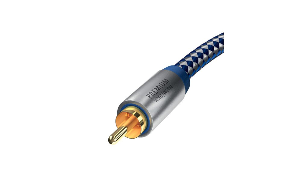 In-akustik Premium II Audio Coaxial Digital Cable 1 m, blue - Image 3