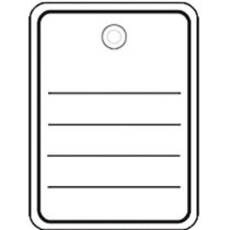 Herma 6821 Merchandise Tags 40 x 50 mm with Eyelets and Thread Pack of 1000 White