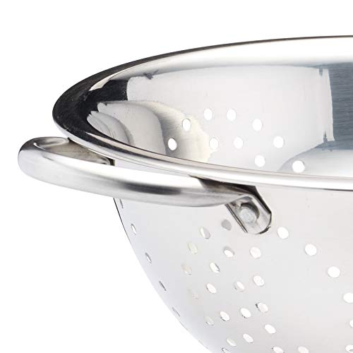 KitchenCraft Footed Stainless Steel Long-Handle Colander, 24 cm (9.5"), Silver, 9.9 x 24.1 x 41.5 cm - Image 3
