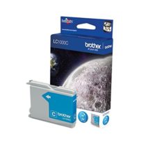 Brother LC-1000C Inkjet Cartridge, Cyan, Single Pack, Standard Yield, Includes 1 x Inkjet Cartridge, Brother Genuine Supplies