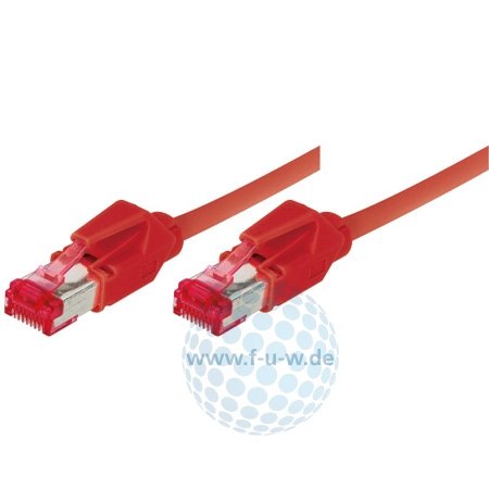 Tecline 71830R Ethernet Patch Cable Category 6A S/FTP PiMF EIA/TIA Class EA 30 M Red