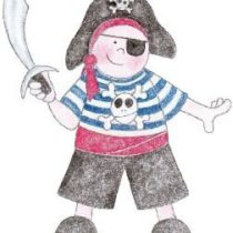 Art Stamps BH Pirate Boy Stamp,