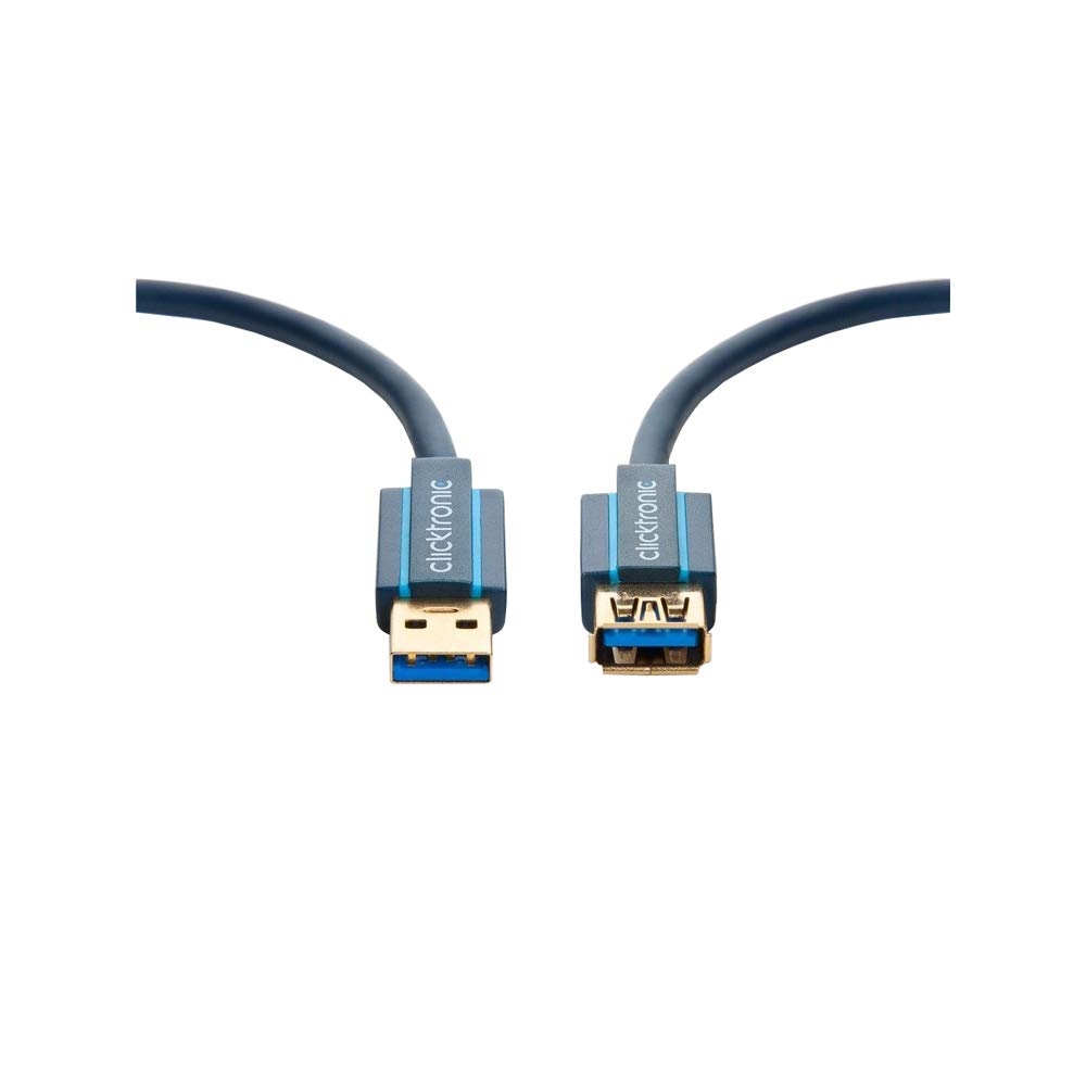Clicktronic 70120 Casual USB 3.0 Extension, 3m Length, 3.00 m, Grau - Image 2
