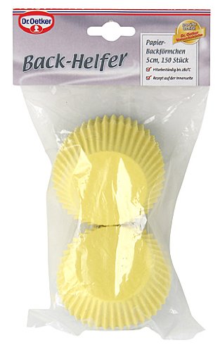 Dr. Oetker 1812 150 Paper Cake Cases 5 cm Coloured, Yellow/Green/Blue, 5 x 5 x 2 cm - Image 3
