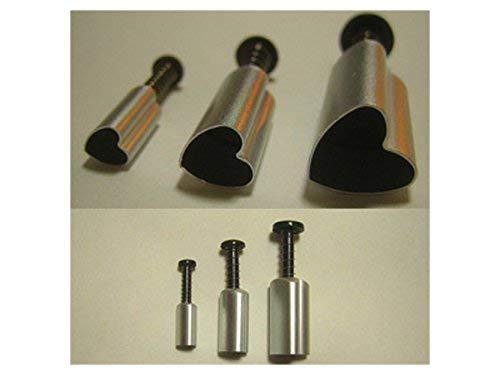 PME MH150 Plunger Cutters 3 kg-Heart Shape, Set of 3, Transparent - Image 3