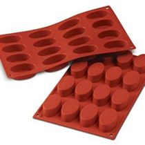 silikomart Silicone Mould No. 16 Ovals, Small, Terracotta, (SF017/C)