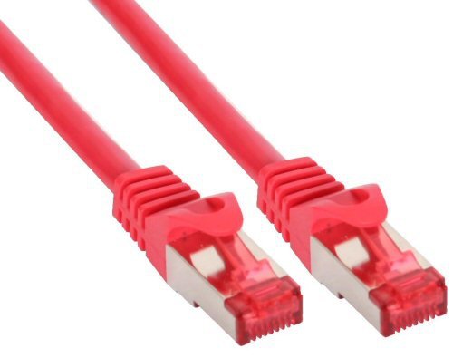 InLine 76420R S/FTP Patch Cable 250MHz PVC Copper 20 m Red, 20m
