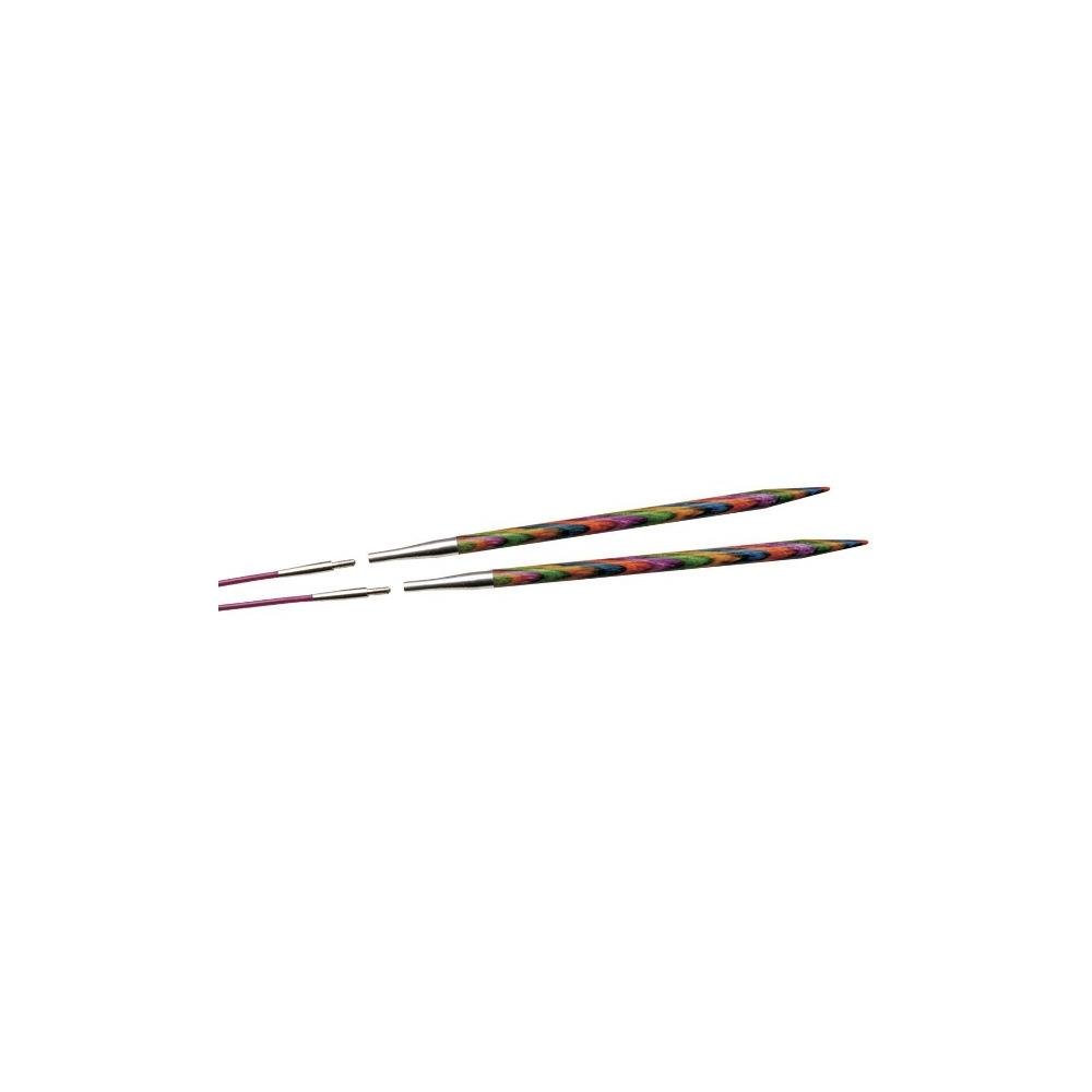 KnitPro Symfonie Interchangeable Circular Needles 4" (10cm), Multicolour, 3.50mm