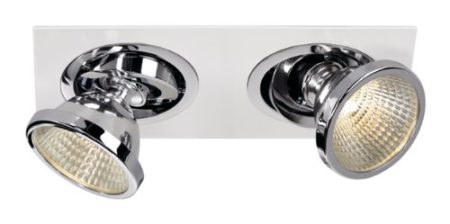 SLV Twister/spot, floodlight, Spotlight, Ceiling, recessed LED, Indoor Lighting / GU6,5 35W Chrome, Aluminium, G6.35, 35 W - Image 3