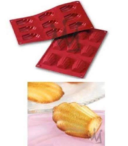 Silikomart SF032 Silicone Mould for MADELEINE Monoportions, non-stick, 9 Monoportions, Pack of 1 Cake Mould - Image 2