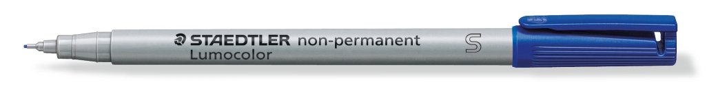 STAEDTLER 311-3 Lumocolor Non-Permanent Pen, Superfine Line Width, 0.4mm - Blue (Box of 10), 1 count (Pack of 10)