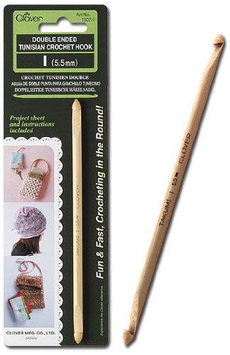 Clover Double-Ended Tunisian Crochet Hook (J/6.0 mm), 6, 1308/J, 6.0mm - Image 3