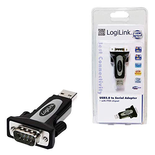 LogiLink AU-0034 USB 2.0 A Male to Serial Adaptor FTDI Chip, schwarz - Image 4
