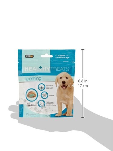VETIQ Healthy Treats Denti-Care Teething For Puppies 4+ Weeks, Tasty Treats to Help Soothe Irritated Gums & Freshen Breath - Image 3