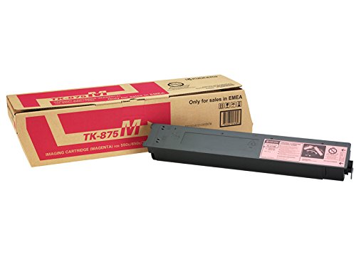 Kyocera Toner Cartridge TK-875 M, MAGENTA, 30.900 Pages Ultra High Capacity Genuine Premium Printer Toner, 1T05JNBNL0