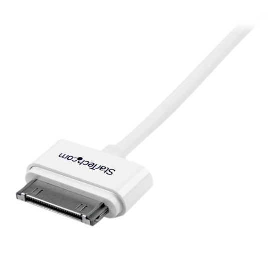 StarTech USB2ADC1M 1 m (3 ft) Apple 30-Pin Dock Connector to USB Cable for iPhone/iPod/iPad with Stepped Connector - Image 3