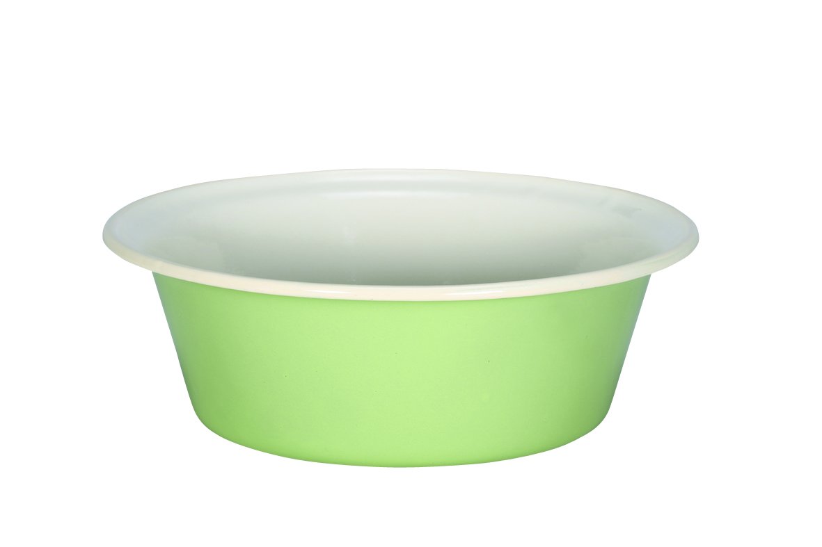 Krüger Karl 90180 enamel bowl set “Juist”, set of 3, pastel green