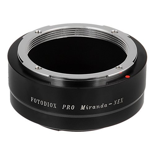 Fotodiox Pro Lens Mount Adapter Compatible with Miranda (MIR) Lenses to Sony E-Mount Cameras, Black