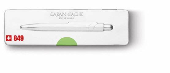 Caran d'Ache 849 POP Ballpoint Pen with Box - Fluorescent Green - Image 2