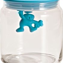 A di Alessi Gianni Glass Jar, Blue Lid, 70 cl, (AMDR04 AZ)