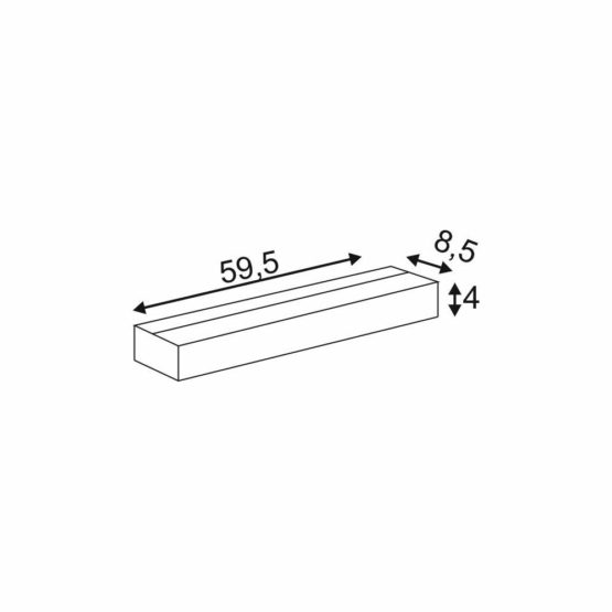 SLV Surface-Mounted Wall Light SEDO 21 / Internal Wall Illumination, LED spot, Surface-Mounted Light, Wall-Mounted Light, Wall spot / 3000K 30W 2500lm Aluminium - Image 3