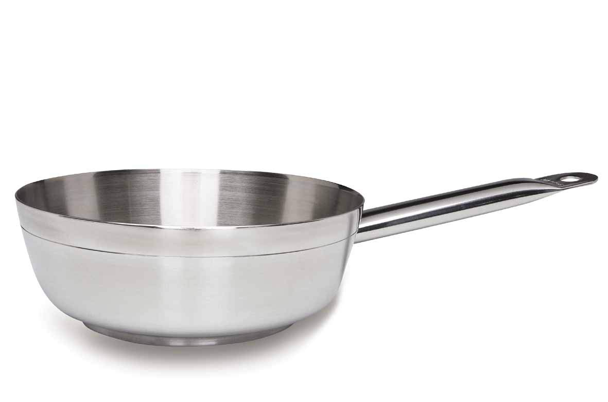 Lacor-55224-SAUTE PAN Chef-Luxe D.24 Cms, Silver