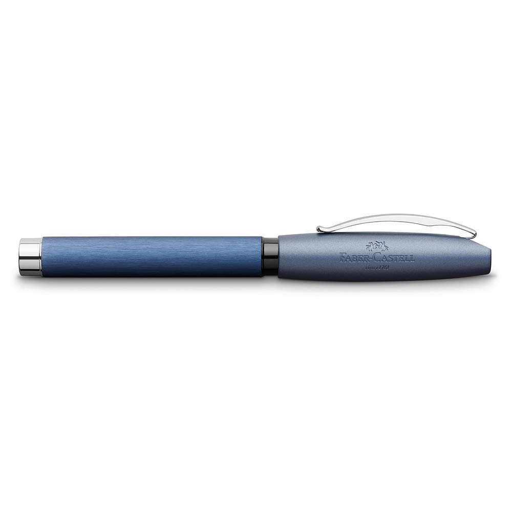 Faber-Castell Essentio 148442 Fountain Pen EF Nib Aluminium Blue - Image 2