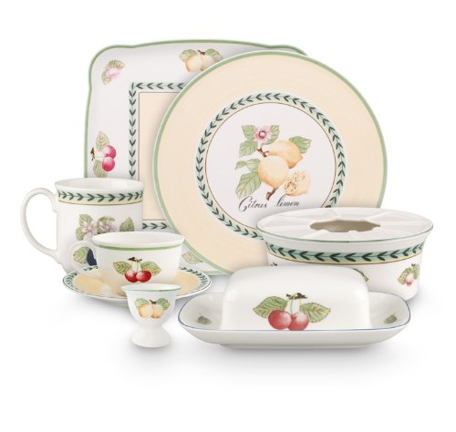 Villeroy & Boch Charm and Breakfast French Garden 20 cm Extra-Large Saucer Coffee Cup, White - Image 2