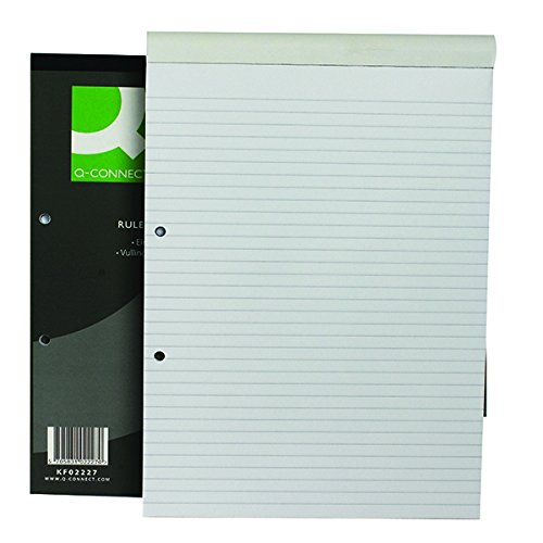 Q-Connect KF02227 Feint Ruled Headbound Refill Pad, White, 80 Pages, A4 (10 Pack) - Image 2