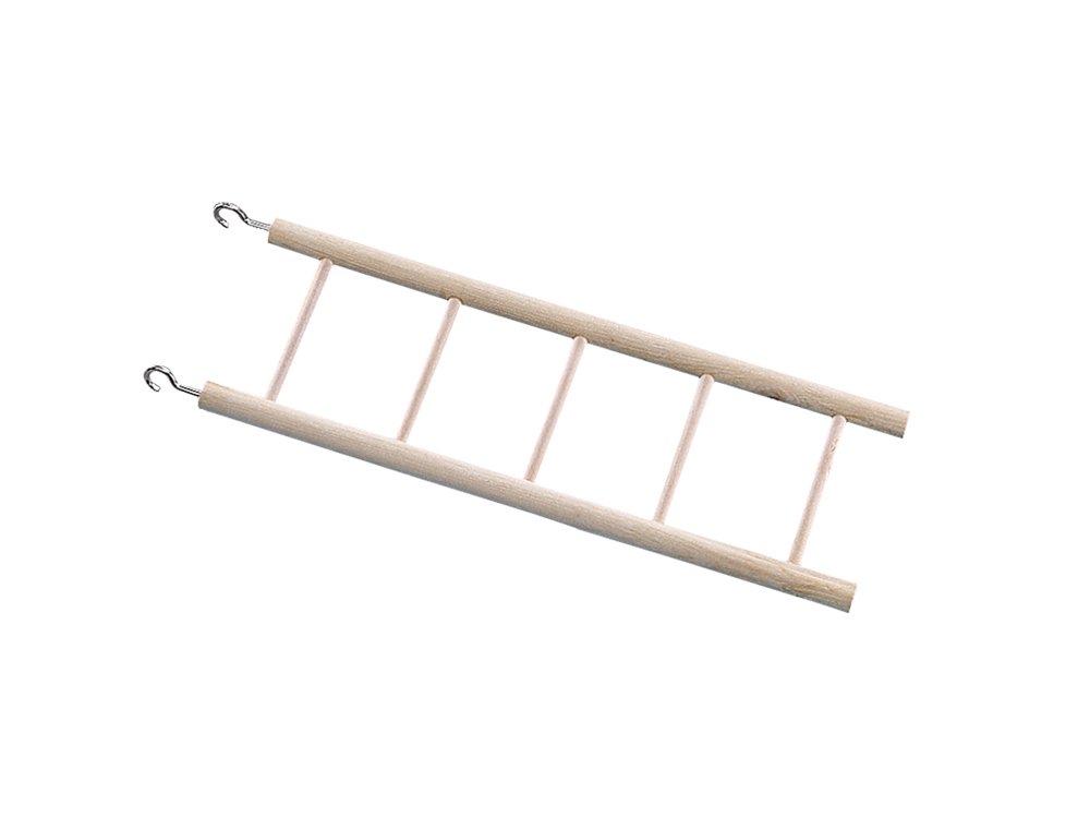 Nobby 5 steps Wood Ladder, 45 x 15 cm, Natural Wood